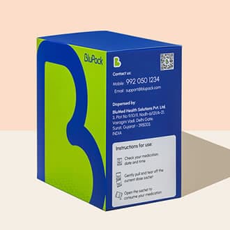 BluPack blister pack ensuring correct dosages - Safe and reliable medication management