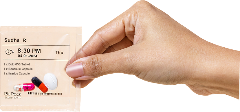 BluPack personalized medicine packet - Convenient and customized healthcare solution